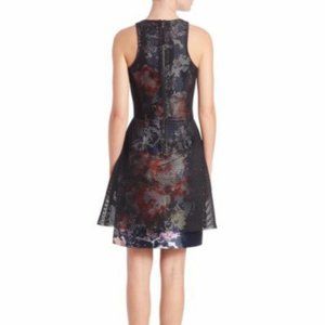 Sachin & Babi Rosa Dress Floral with Mesh overlay